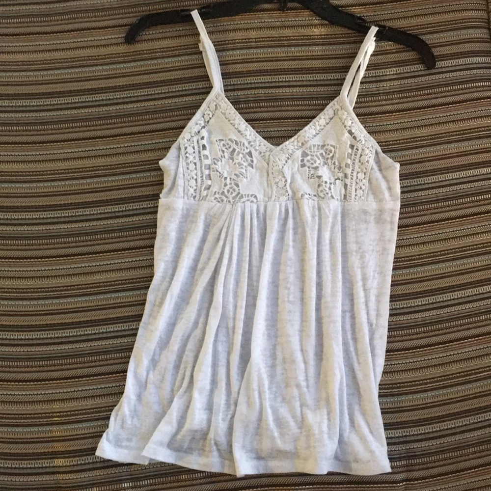 Flowy white tank top